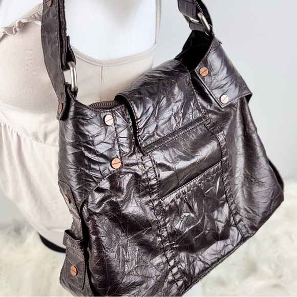 ✚ Vintage dark brown “MATT&NAT” shoulder bag - Picture 5 of 6